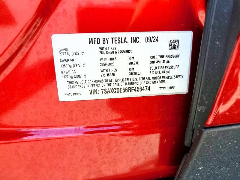 2024 TESLA MODEL X 13