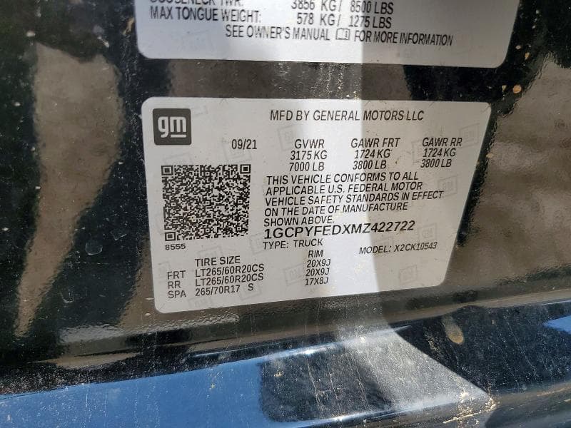 2021 CHEVROLET SILVERADO K1500 LT TRAIL BOSS 12