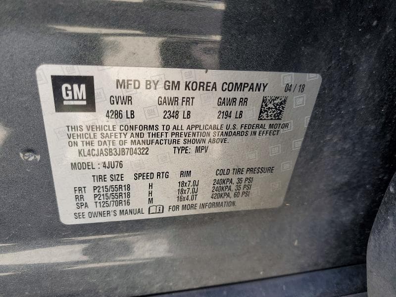2018 BUICK ENCORE PREFERRED 13