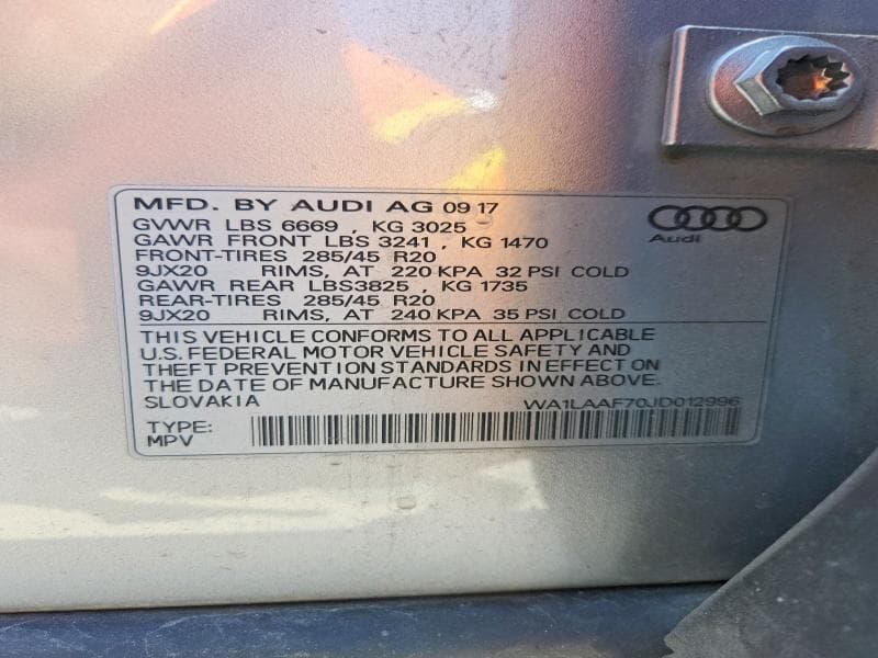 2018 AUDI Q7 PREMIUM PLUS 13