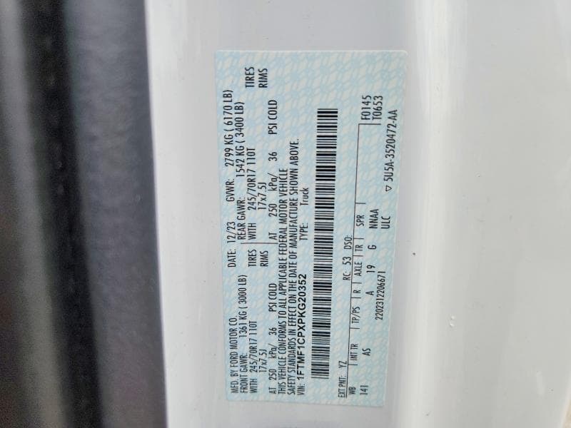 2023 FORD F150 12