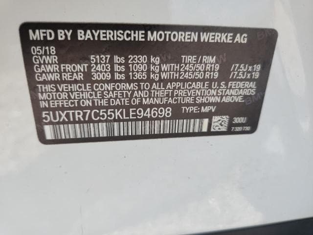 2019 BMW X3 SDRIVE30I 14