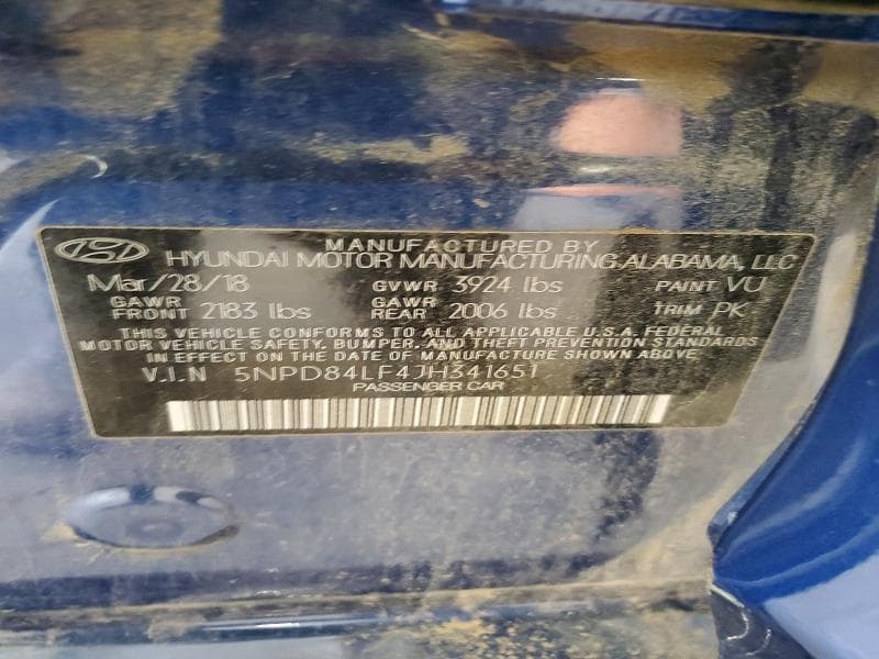 2018 HYUNDAI ELANTRA SEL 12