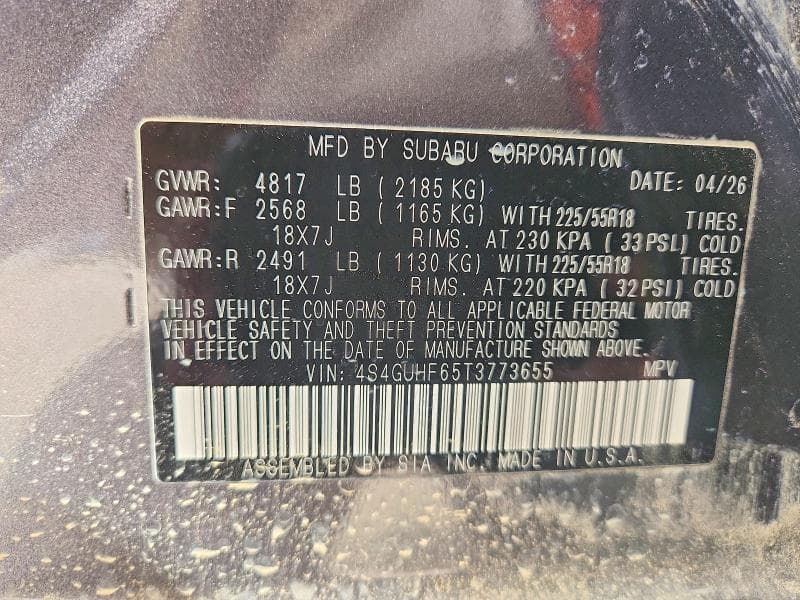 2026 SUBARU CROSSTREK SPORT 14