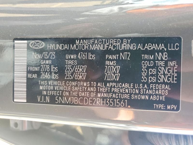 2024 HYUNDAI TUCSON SEL 12
