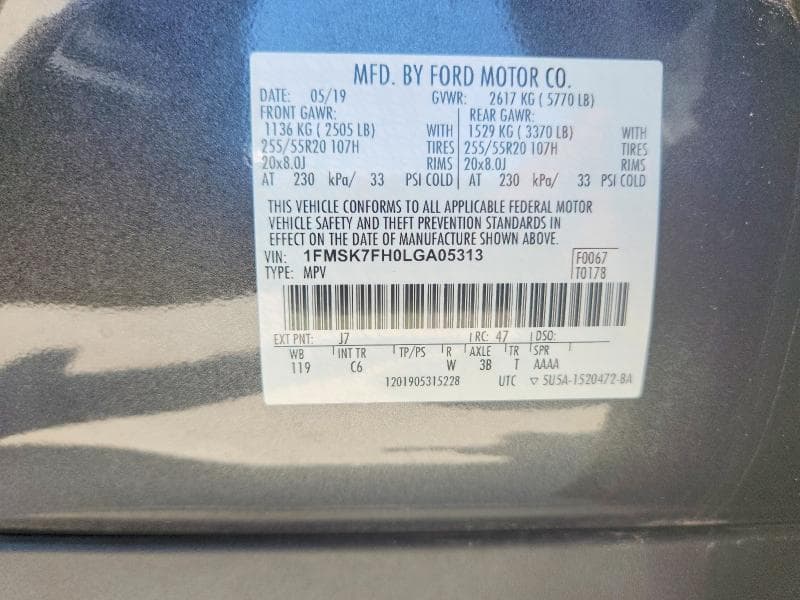 2020 FORD EXPLORER LIMITED 14