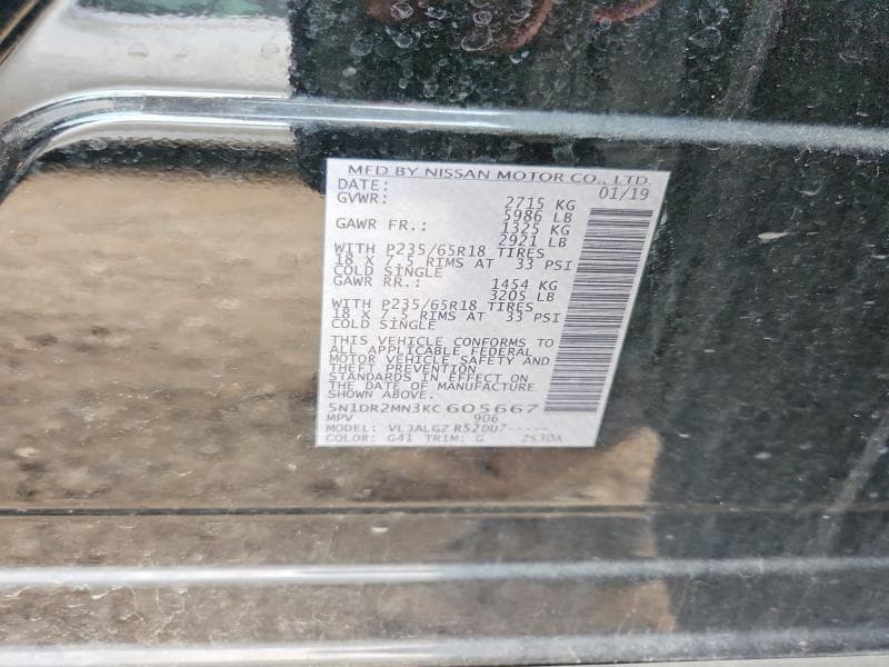 2019 NISSAN PATHFINDER SL 13