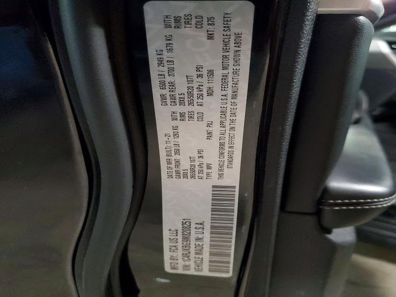 2021 JEEP GRAND CHEROKEE L LIMITED 13