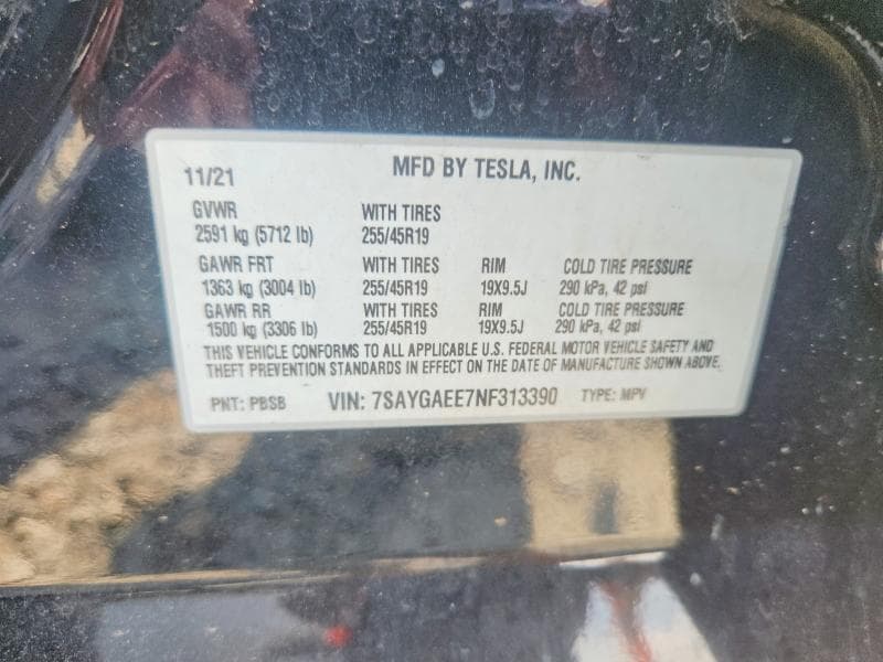 2022 TESLA MODEL Y 13
