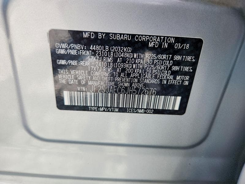 2018 SUBARU FORESTER 2.5I PREMIUM 12