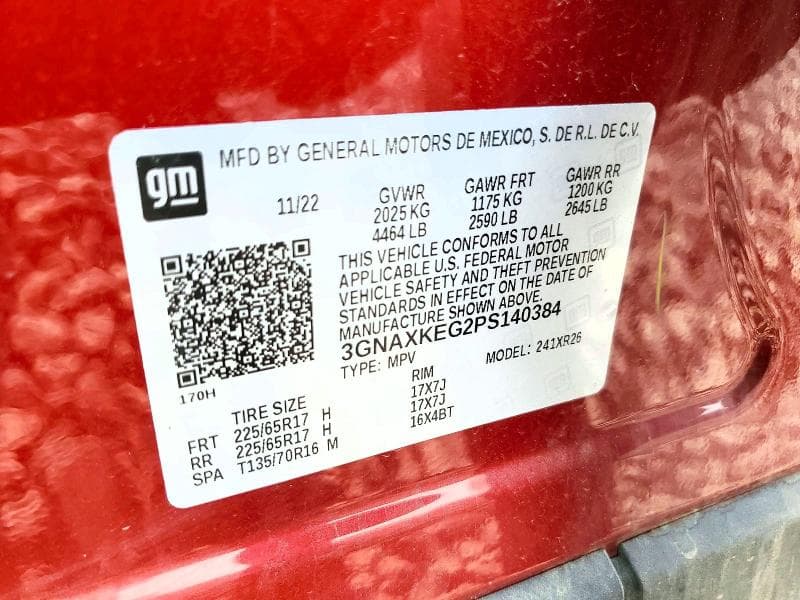 2023 CHEVROLET EQUINOX LT 14
