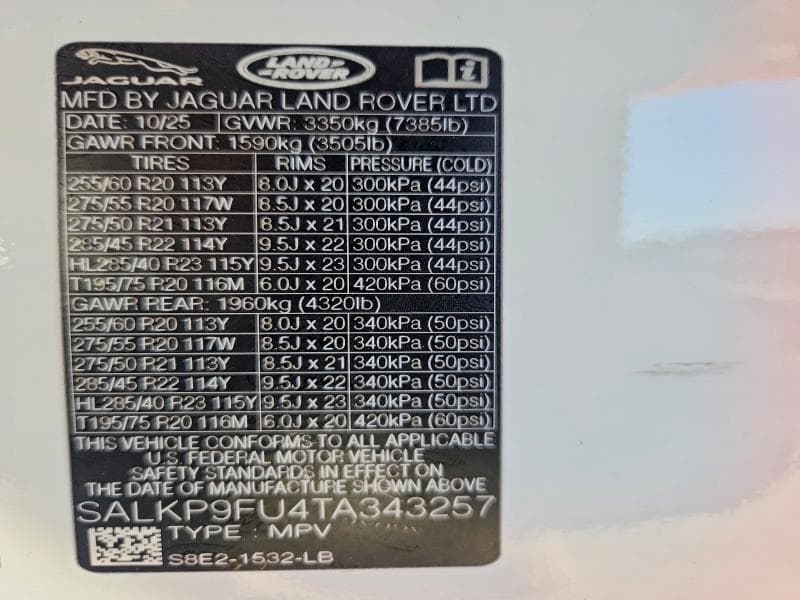 2026 LAND ROVER RANGE ROVER SE 14