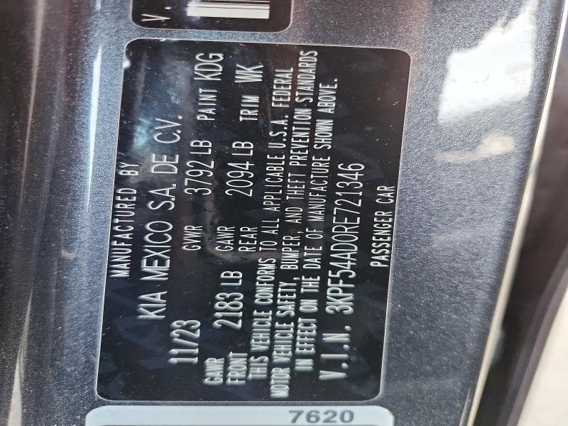 2024 KIA FORTE GT LINE 12