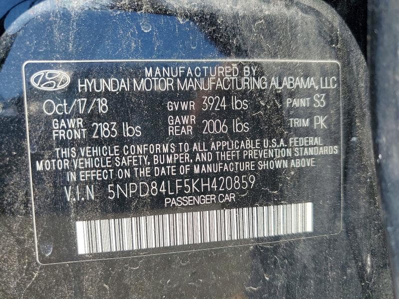 2019 HYUNDAI ELANTRA SEL 12