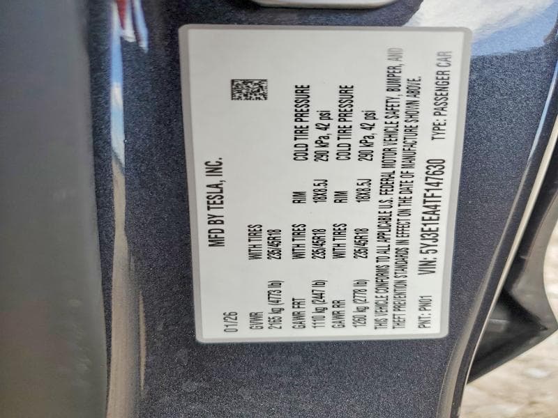 2026 TESLA MODEL 3 12