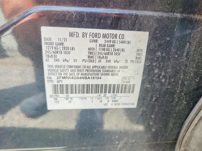 2022 FORD EDGE SE 14