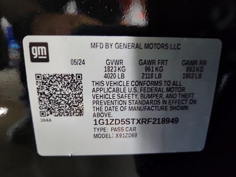 2024 CHEVROLET MALIBU LT 12