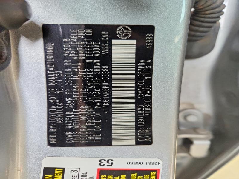 2023 TOYOTA CAMRY XSE 12