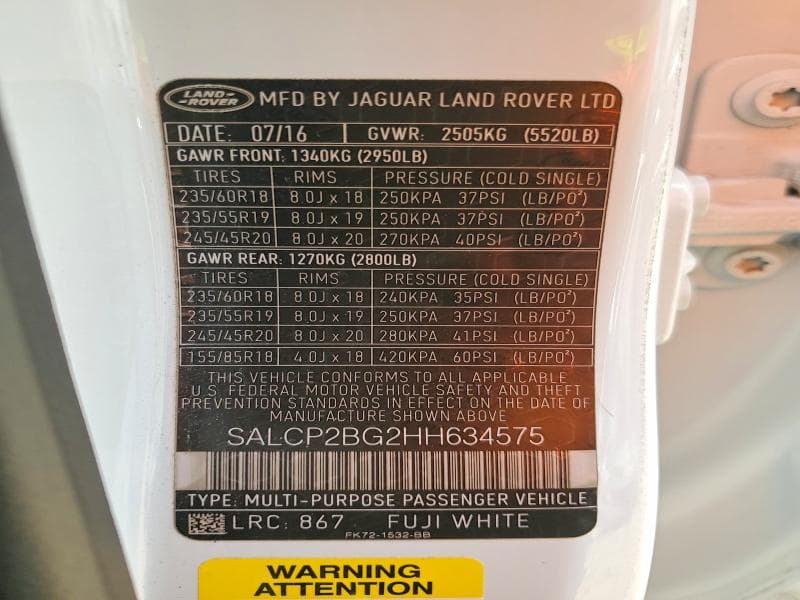 2017 LAND ROVER DISCOVERY SPORT SE 14