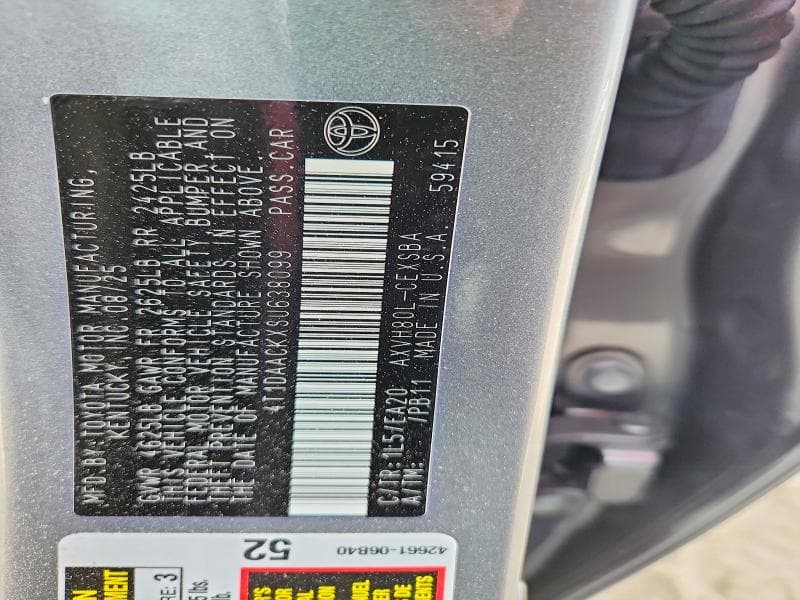 2025 TOYOTA CAMRY SE 13