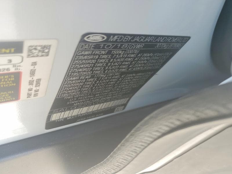 2019 LAND ROVER RANGE ROVER HSE 12