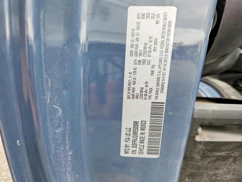2021 RAM PROMASTER 3500 3500 HIGH 13