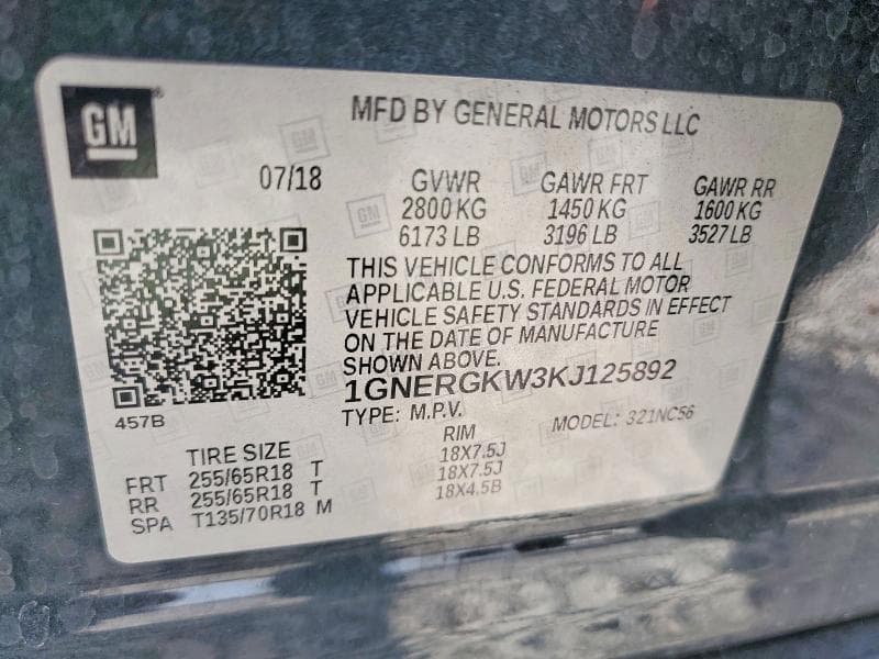 2019 CHEVROLET TRAVERSE LT 13