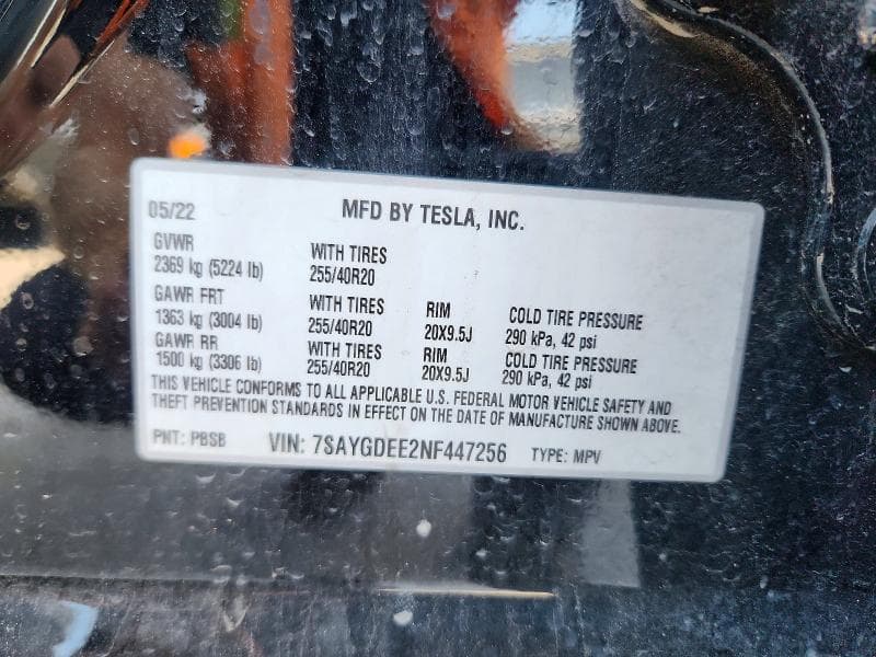 2022 TESLA MODEL Y 13
