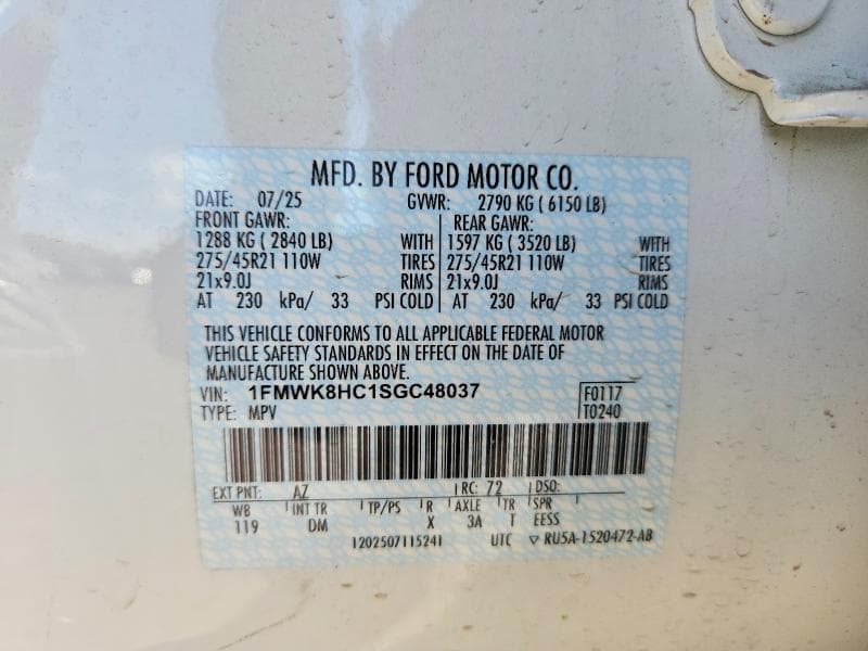 2025 FORD EXPLORER PLATINUM 12