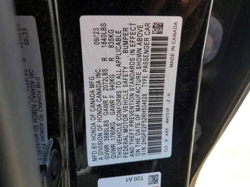 2024 HONDA CIVIC SPORT 13