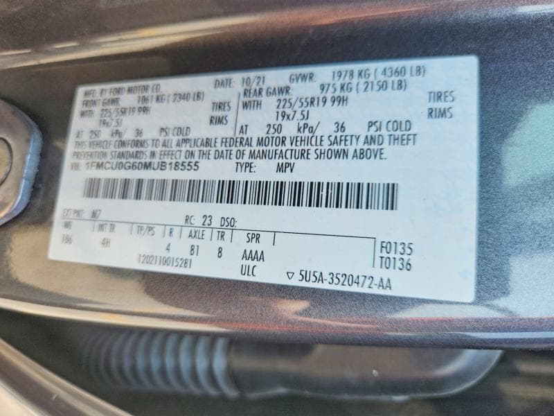 2021 FORD ESCAPE SE 13