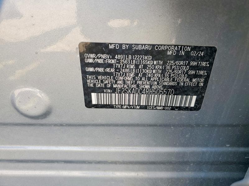 2024 SUBARU FORESTER PREMIUM 13