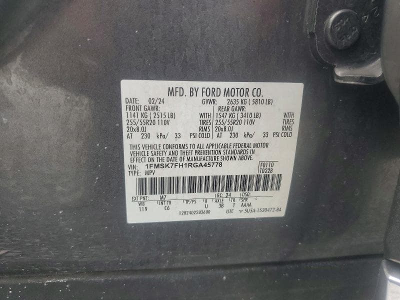 2024 FORD EXPLORER LIMITED 13