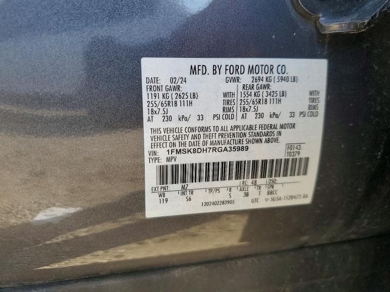 2024 FORD EXPLORER XLT 13