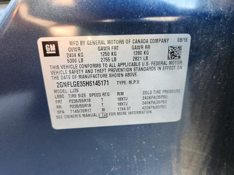 2017 CHEVROLET EQUINOX PREMIER 13