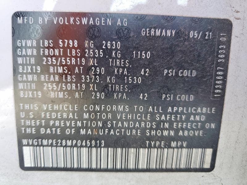 2021 VOLKSWAGEN ID.4 PRO S 13