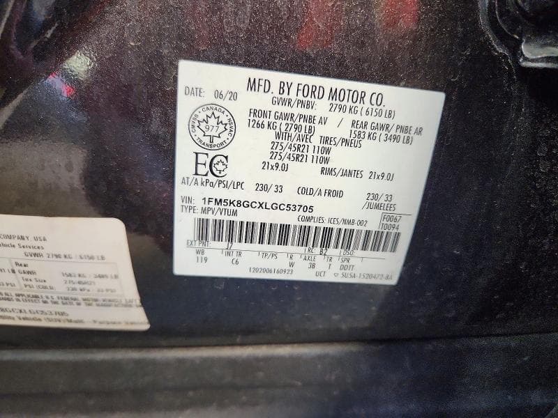 2020 FORD EXPLORER ST 13