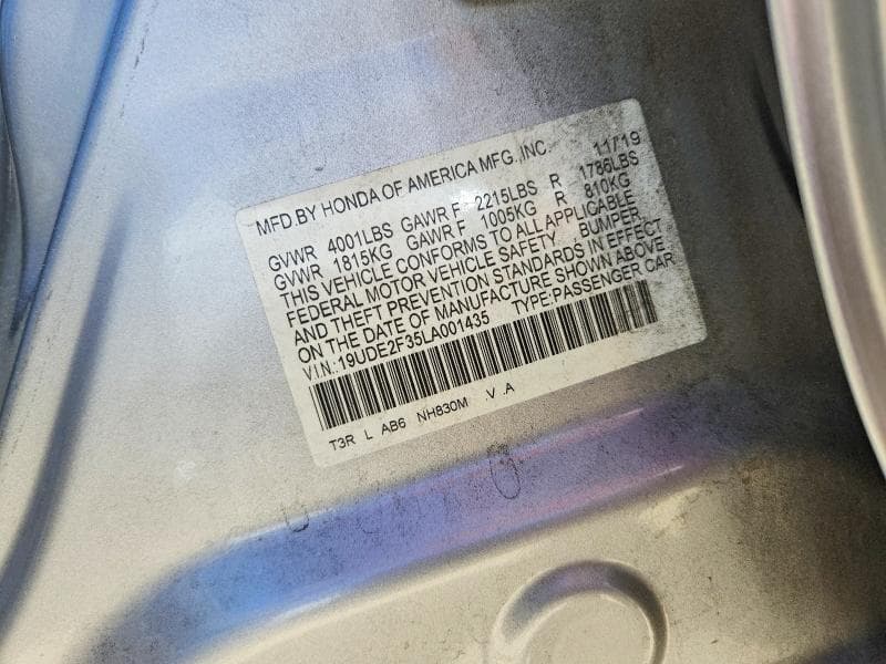 2020 ACURA ILX 12