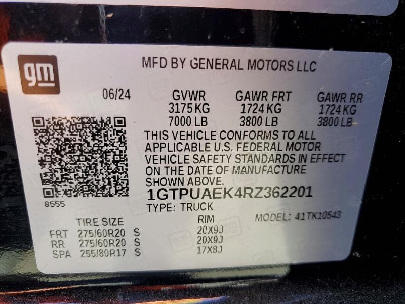2024 GMC SIERRA K1500 12