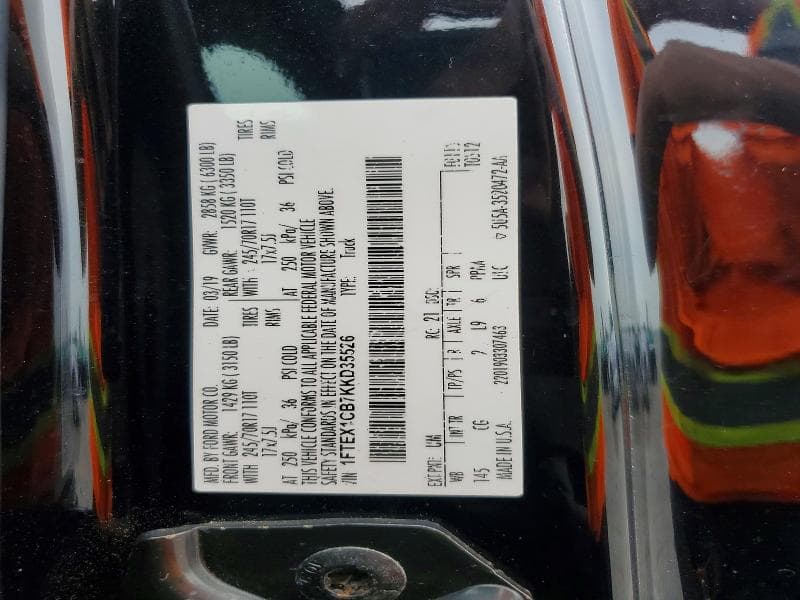 2019 FORD F150 SUPER CAB 12