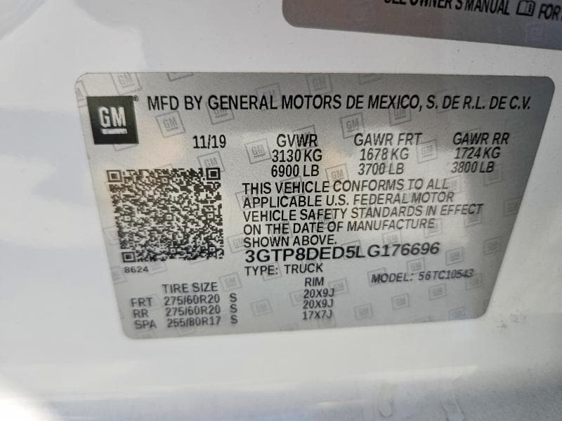 2020 GMC SIERRA C1500 SLT 12