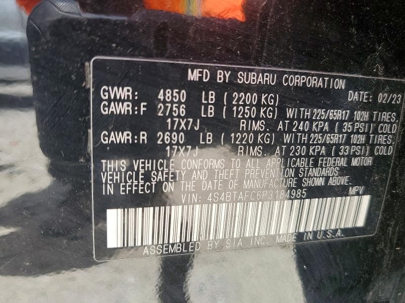2023 SUBARU OUTBACK PREMIUM 13