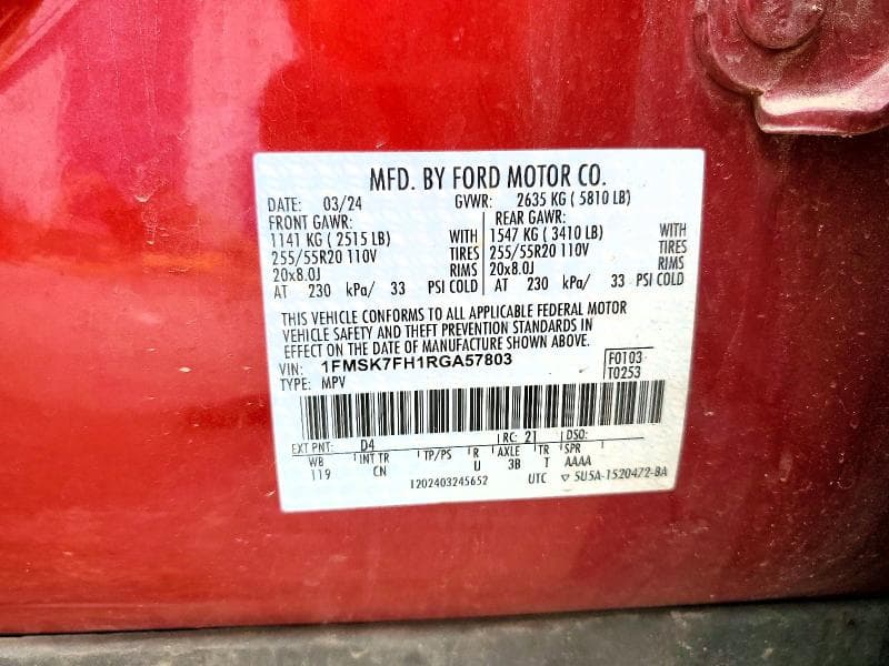 2024 FORD EXPLORER LIMITED 13
