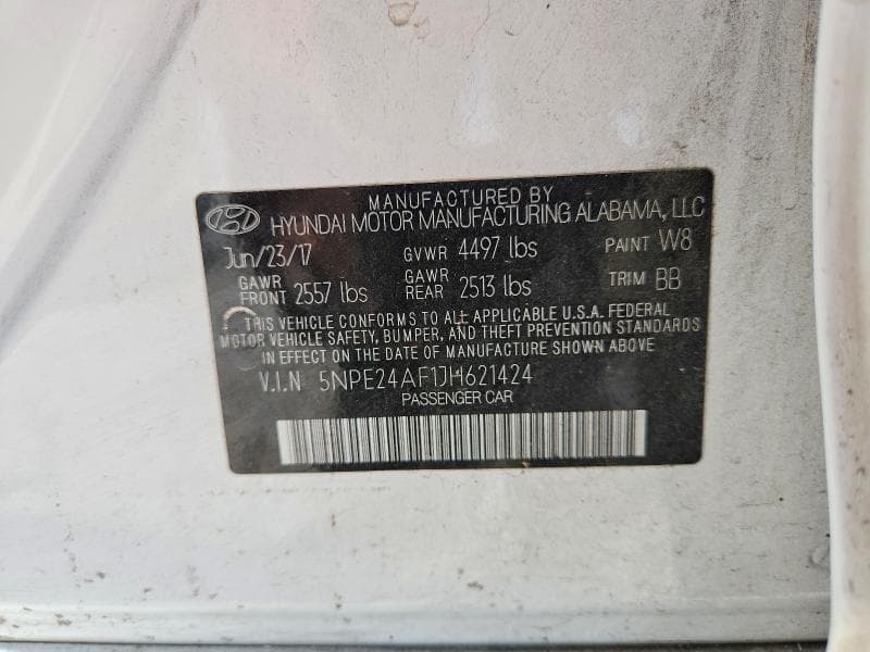 2018 HYUNDAI SONATA SE 12