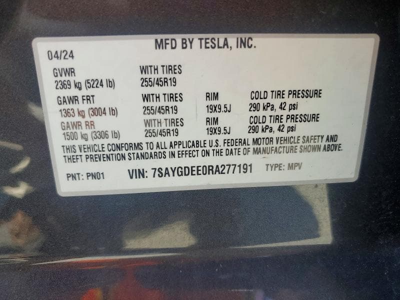 2024 TESLA MODEL Y 14