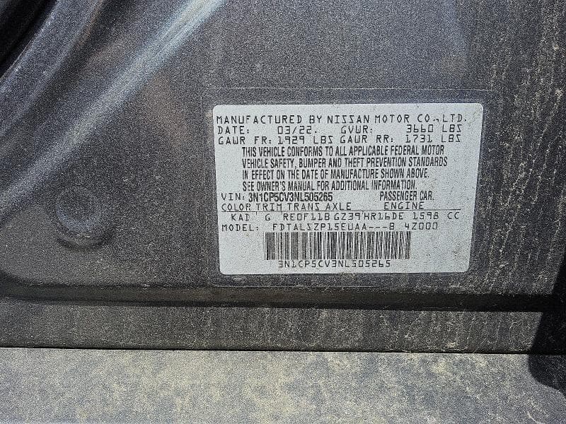 2022 NISSAN KICKS SV 5
