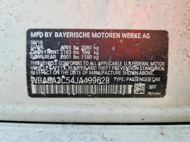 2018 BMW 320 XI 12