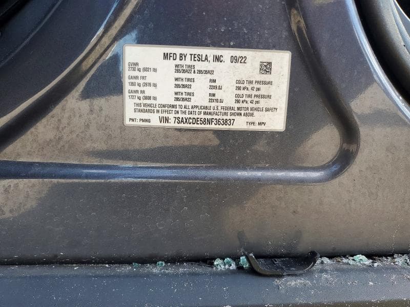2022 TESLA MODEL X 13