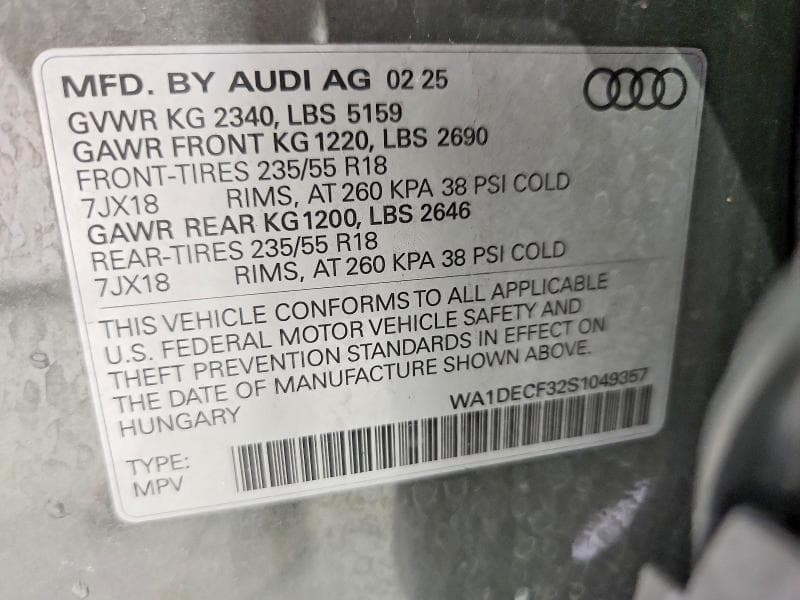 2025 AUDI Q3 PREMIUM S LINE 45 13