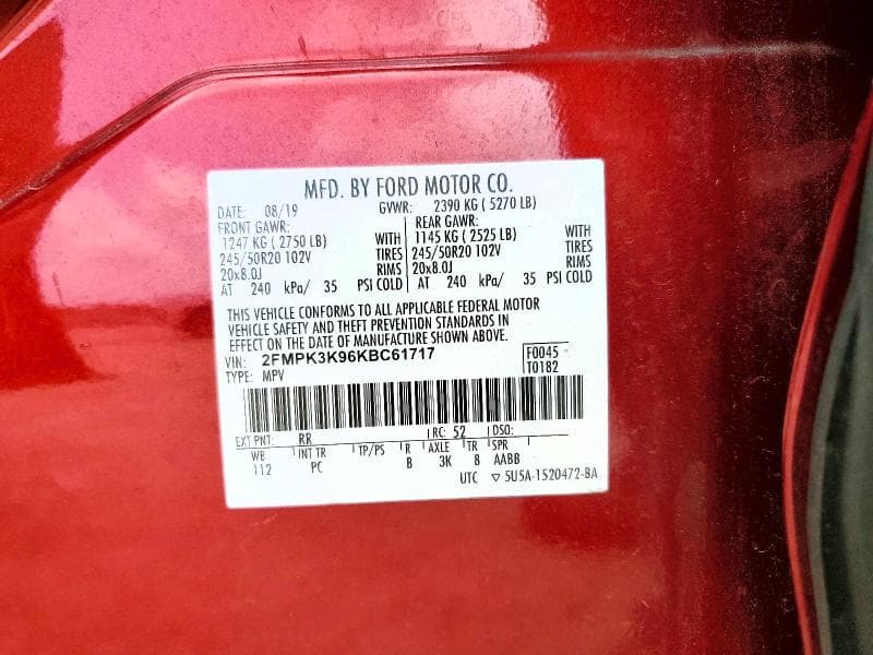 2019 FORD EDGE TITANIUM 13